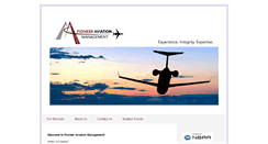 Desktop Screenshot of pioneeraviationmanagement.com